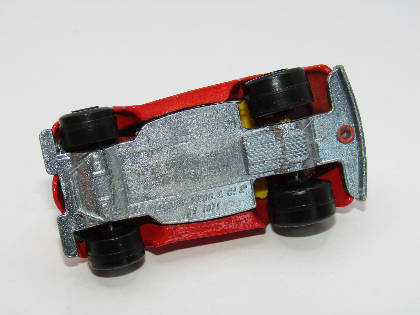 Matchbox Superfast 31B Volks-dragon Red Yellow Interior