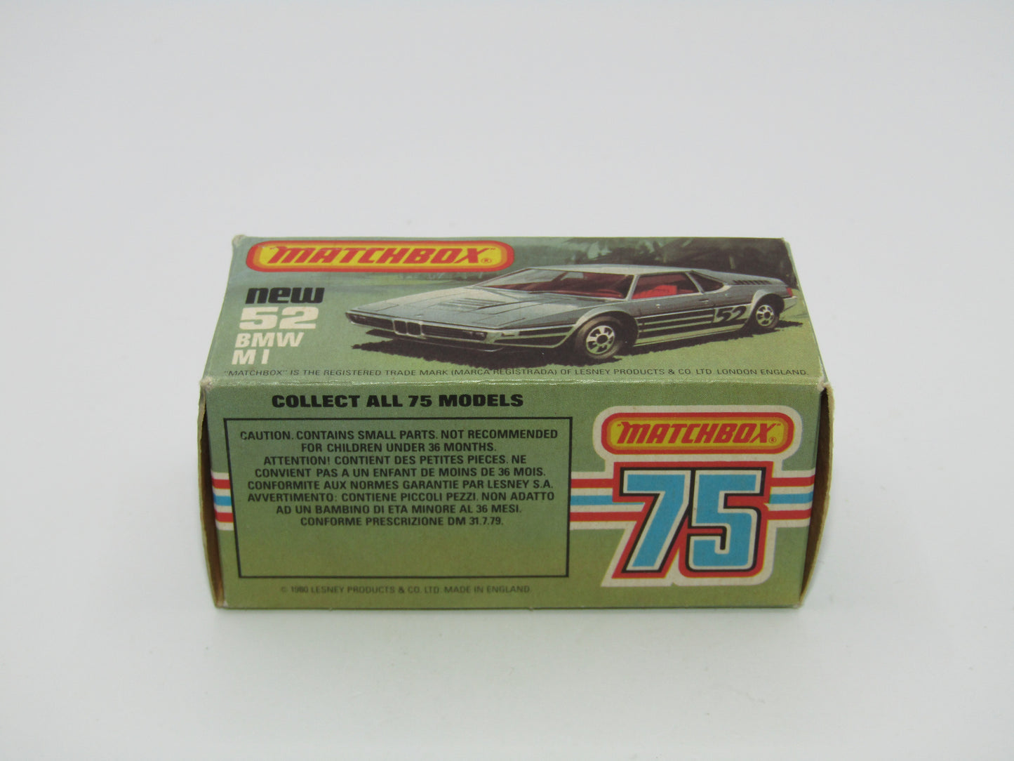 Matchbox Superfast 52C BMW M1 GLOSSY GREY Base Red Interior