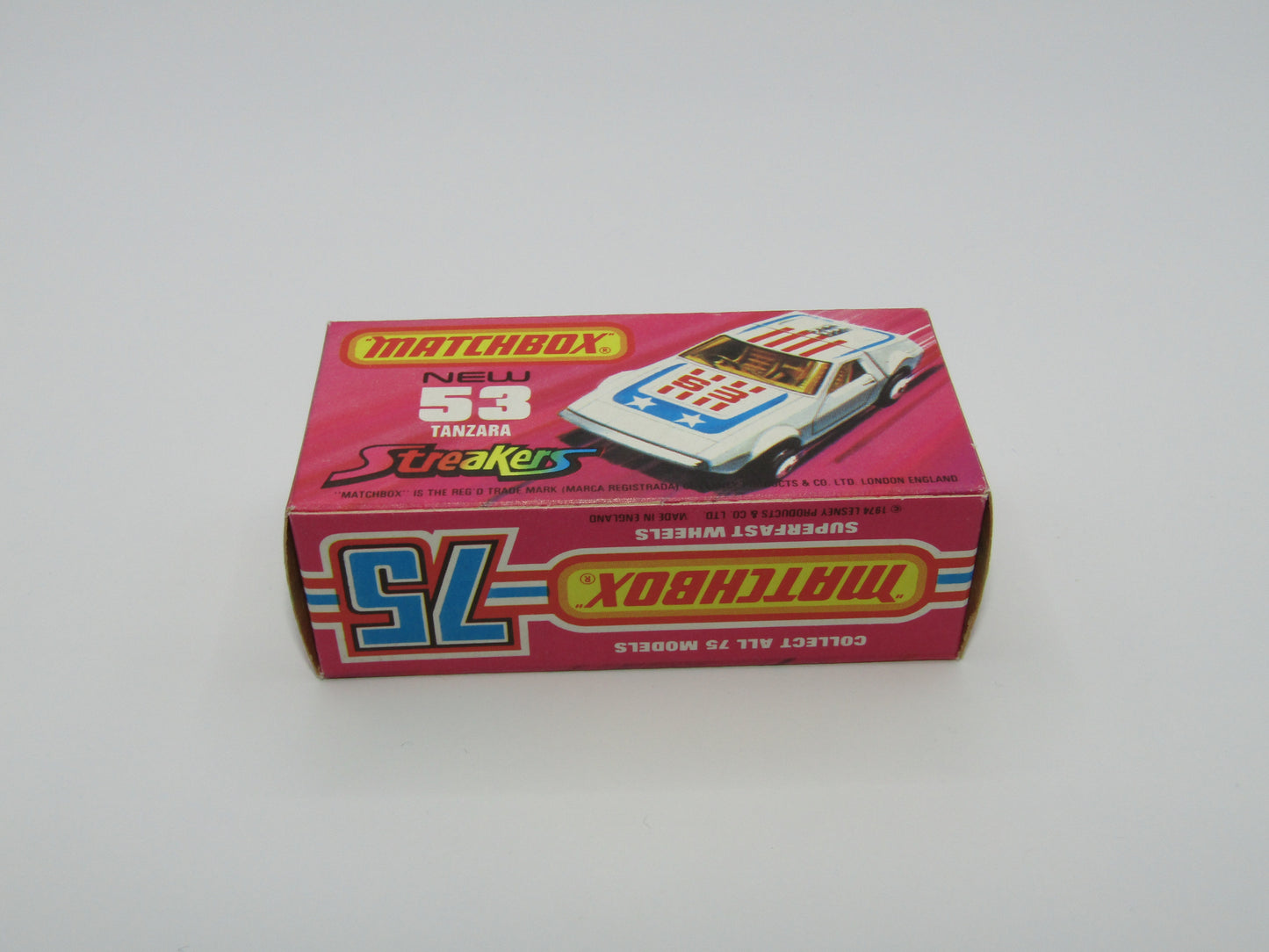 Matchbox Superfast 53B Tanzara Streakers RED Interior