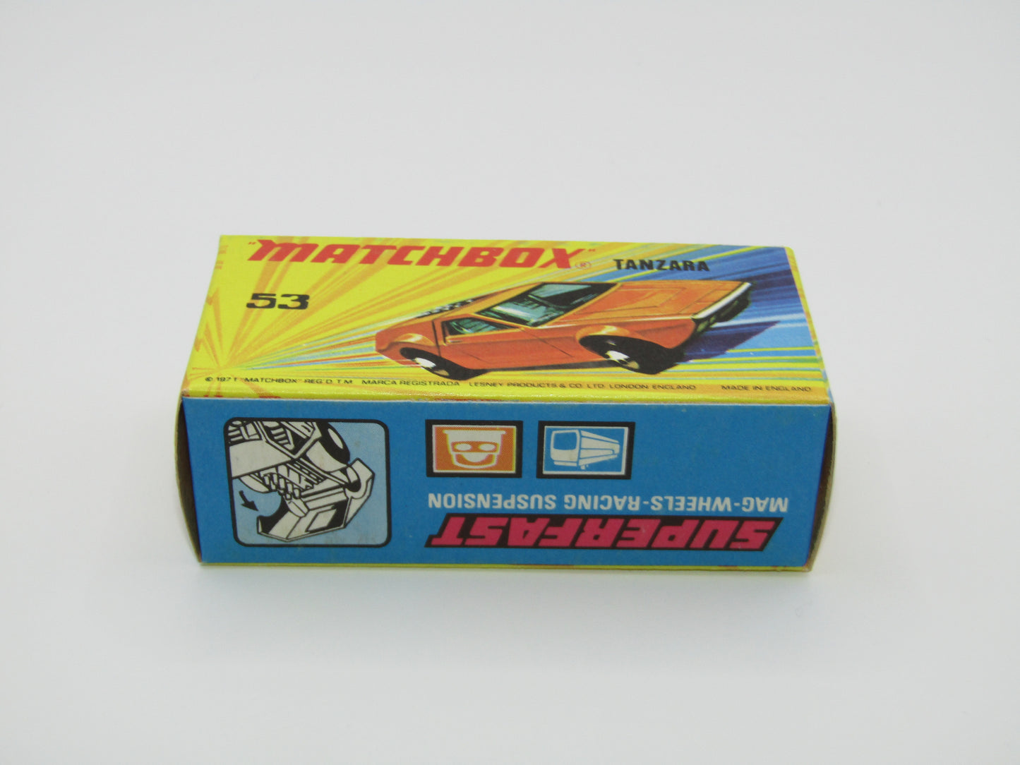 Matchbox Superfast 53B Tanzara Dark Orange, Amber Windows