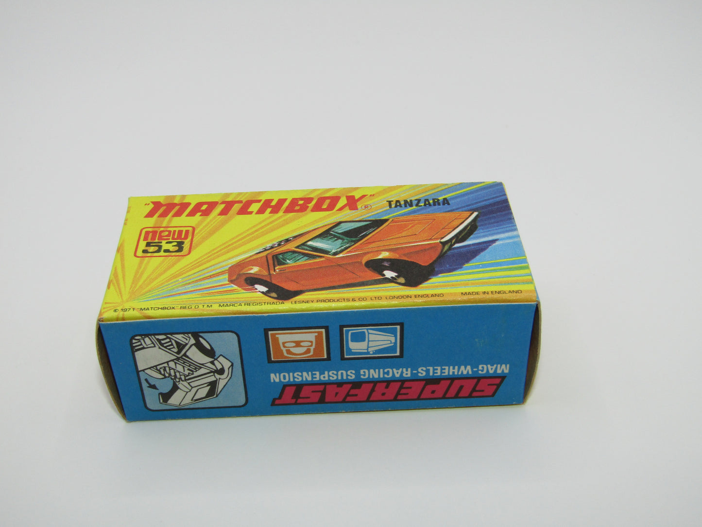 Matchbox Superfast 53B Tanzara Dark Orange, GREEN Windows