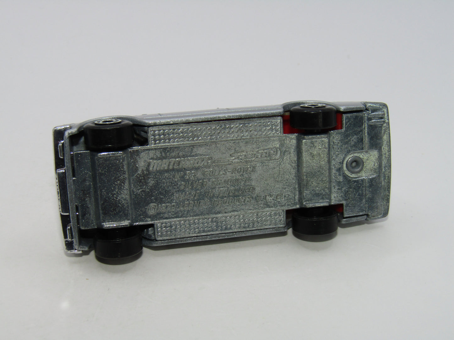 Matchbox Superfast 39B Rolls Royce SS Silver Red Interior Unpainted Base