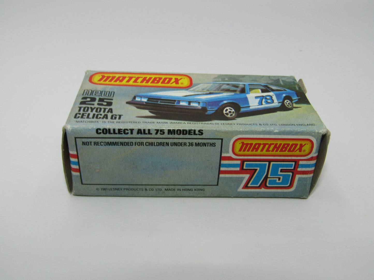 Matchbox Superfast No 25D Toyota Celica GT Red No Tampo USA Picture Box