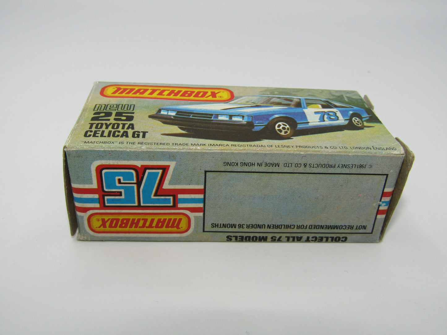 Matchbox Superfast No 25D Toyota Celica GT Yellow Fever USA Picture Box