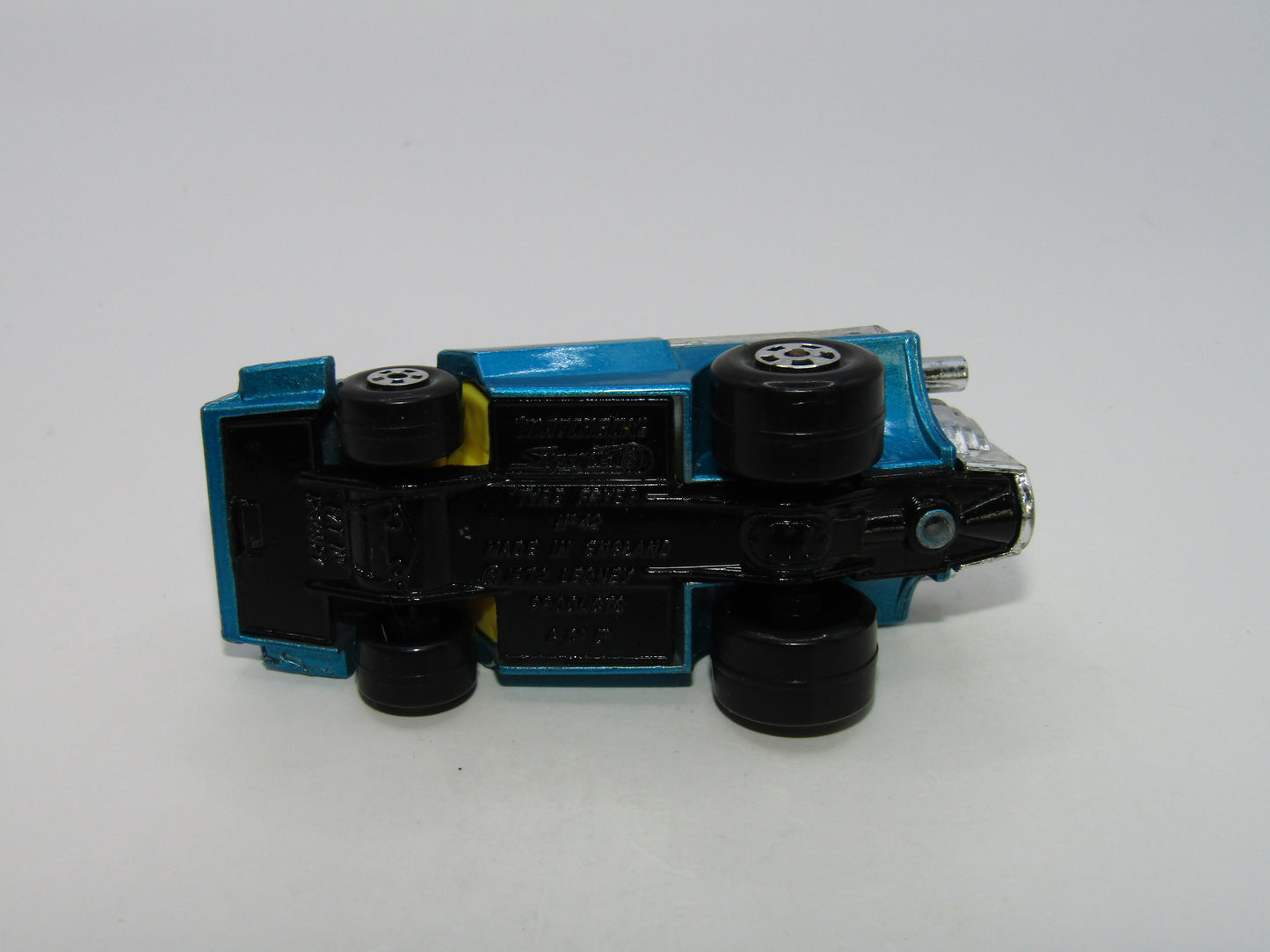 Matchbox Superfast 42B Tyre Fryer Light Metallic Blue Gloss Black Base