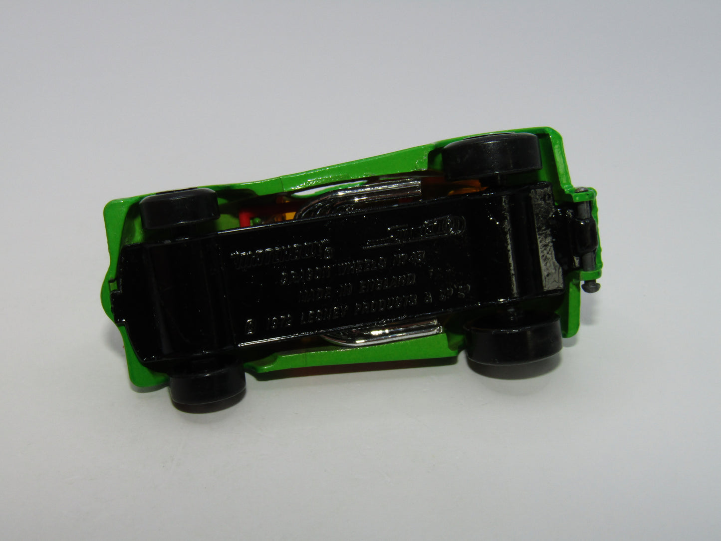 Matchbox Superfast 43B Dragon Wheels Dark Green DOT DASH Wheels