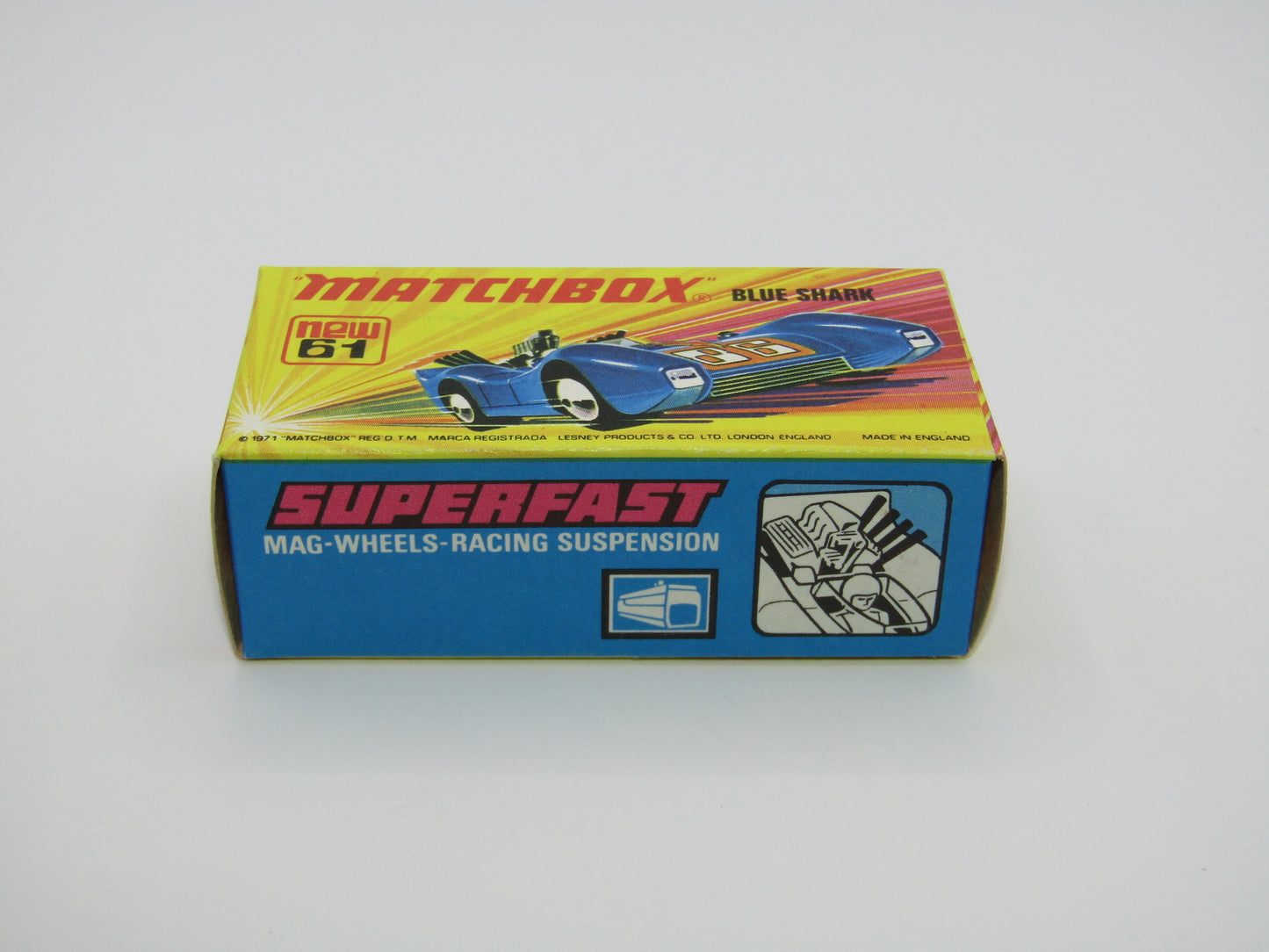 Matchbox Superfast 61B Blue Shark 1st Release LIGHT Metallic Blue
