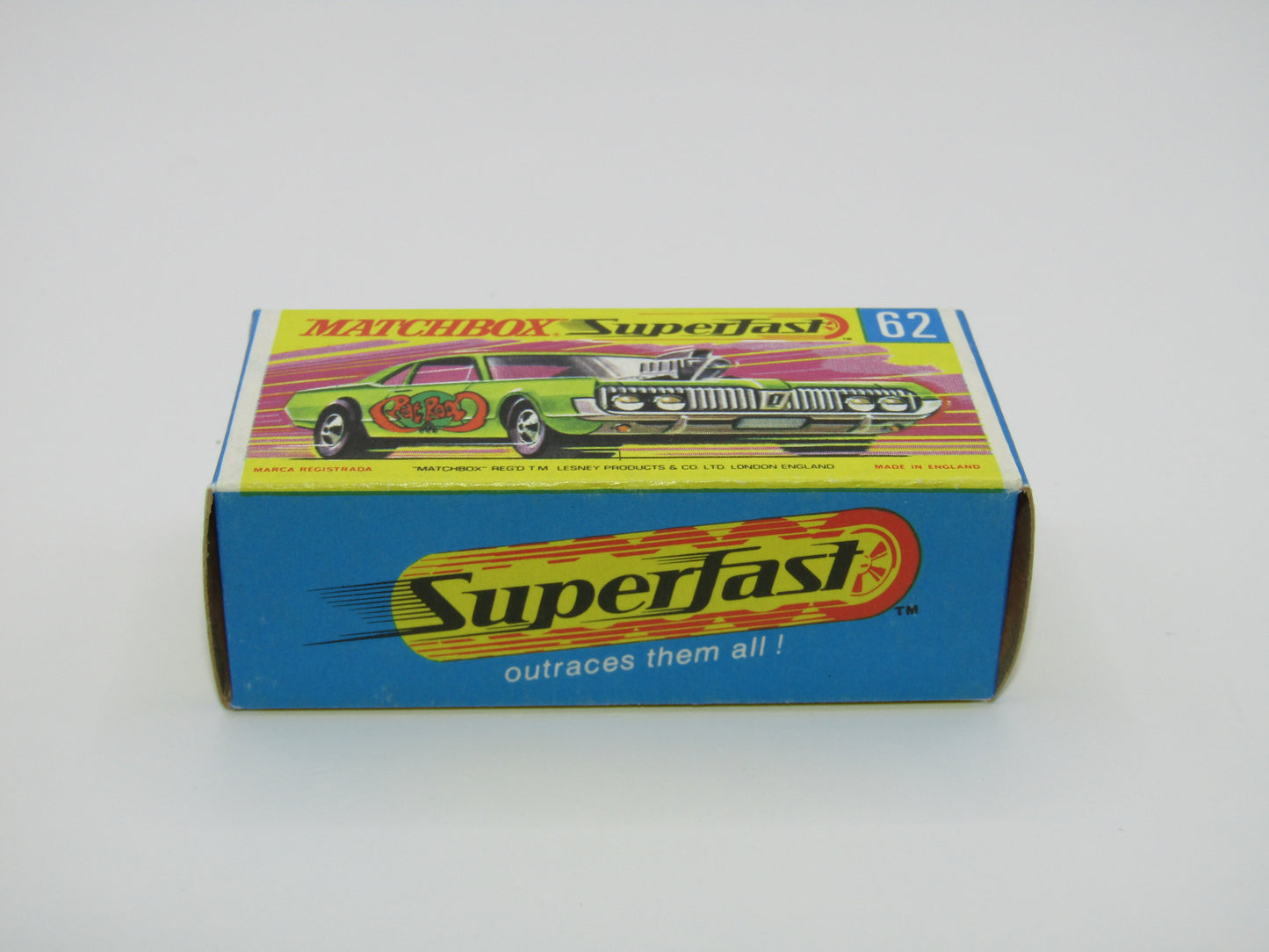 Matchbox Superfast 62B Mercury Cougar Rat Rot Dragster 5 SPOKE Wheels