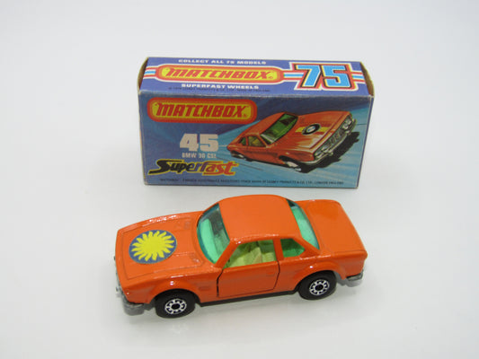 Matchbox Superfast 45B BMW 3.0 CSL Orange SUN Label