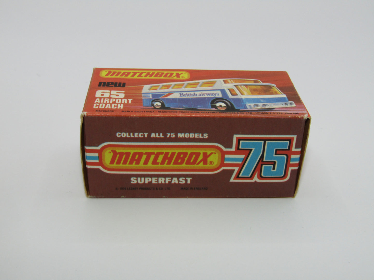 Matchbox Superfast 65B Airport Coach American Airline CLEAR Windows