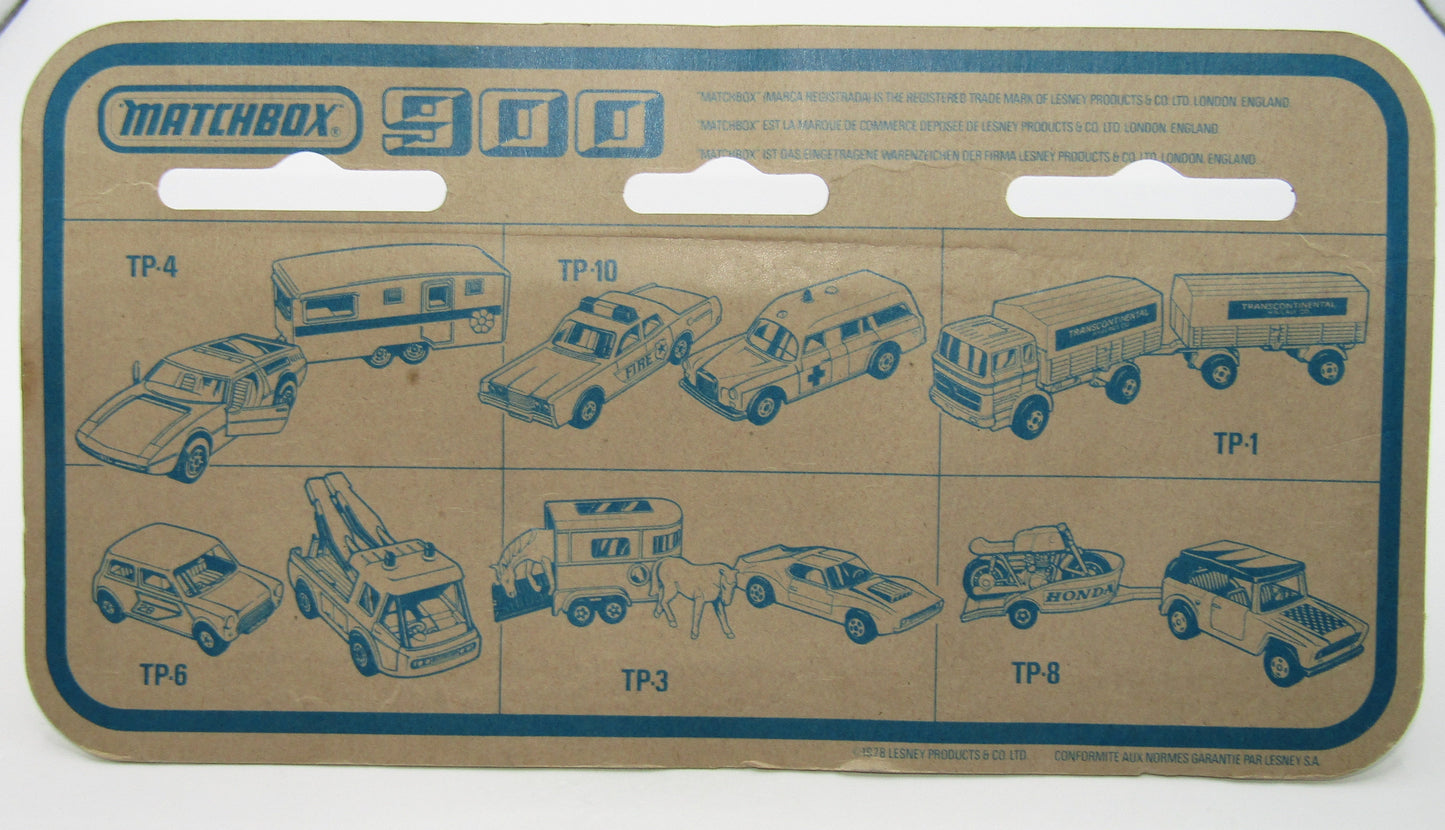 Matchbox Superfast Twin Pack TP-15 Mercedes Truck & Trailer CHROME Wheel