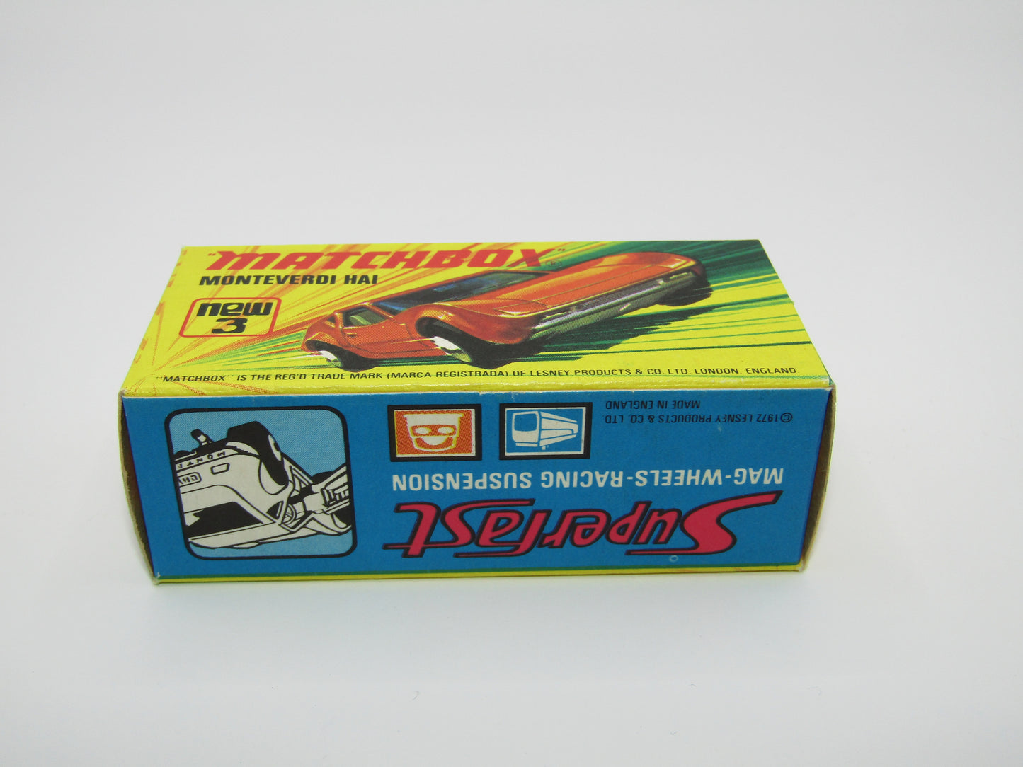 Matchbox Superfast 3B Monteverdi Hai Dark Orange "6" Label Black Base