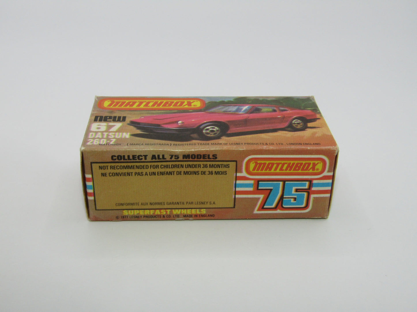 Matchbox Superfast 67C Datsun 126X Silver Blue Stripes