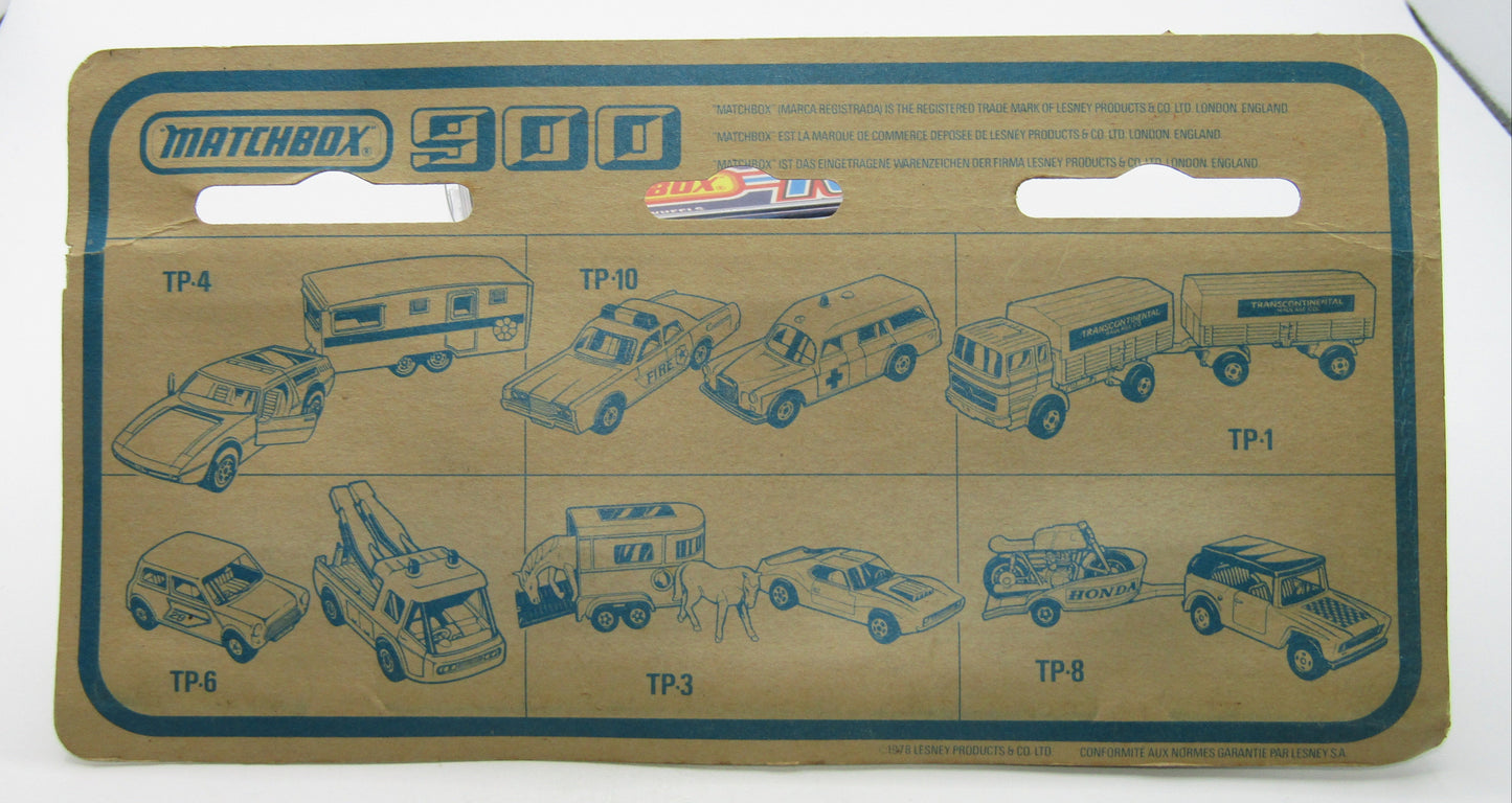 Matchbox Superfast Twin Pack TP-3 AMX Javelin & Pony Trailer Dark Metallic Blue