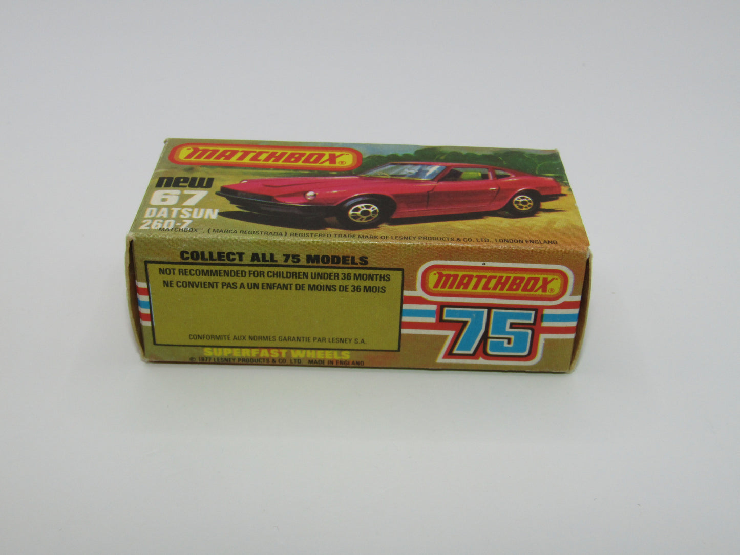 Matchbox Superfast 67C Datsun 126X Black LIGHT OPAQUE Windows