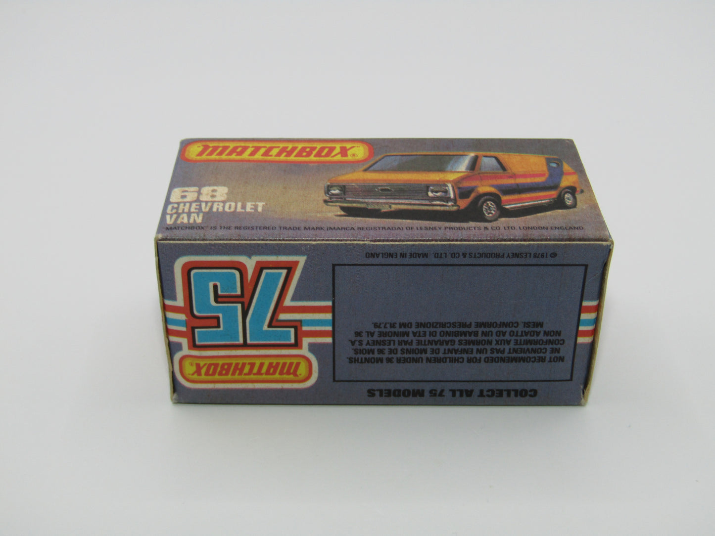 Matchbox Superfast 68C Chevy Van Vanpire REVERSED Wheels