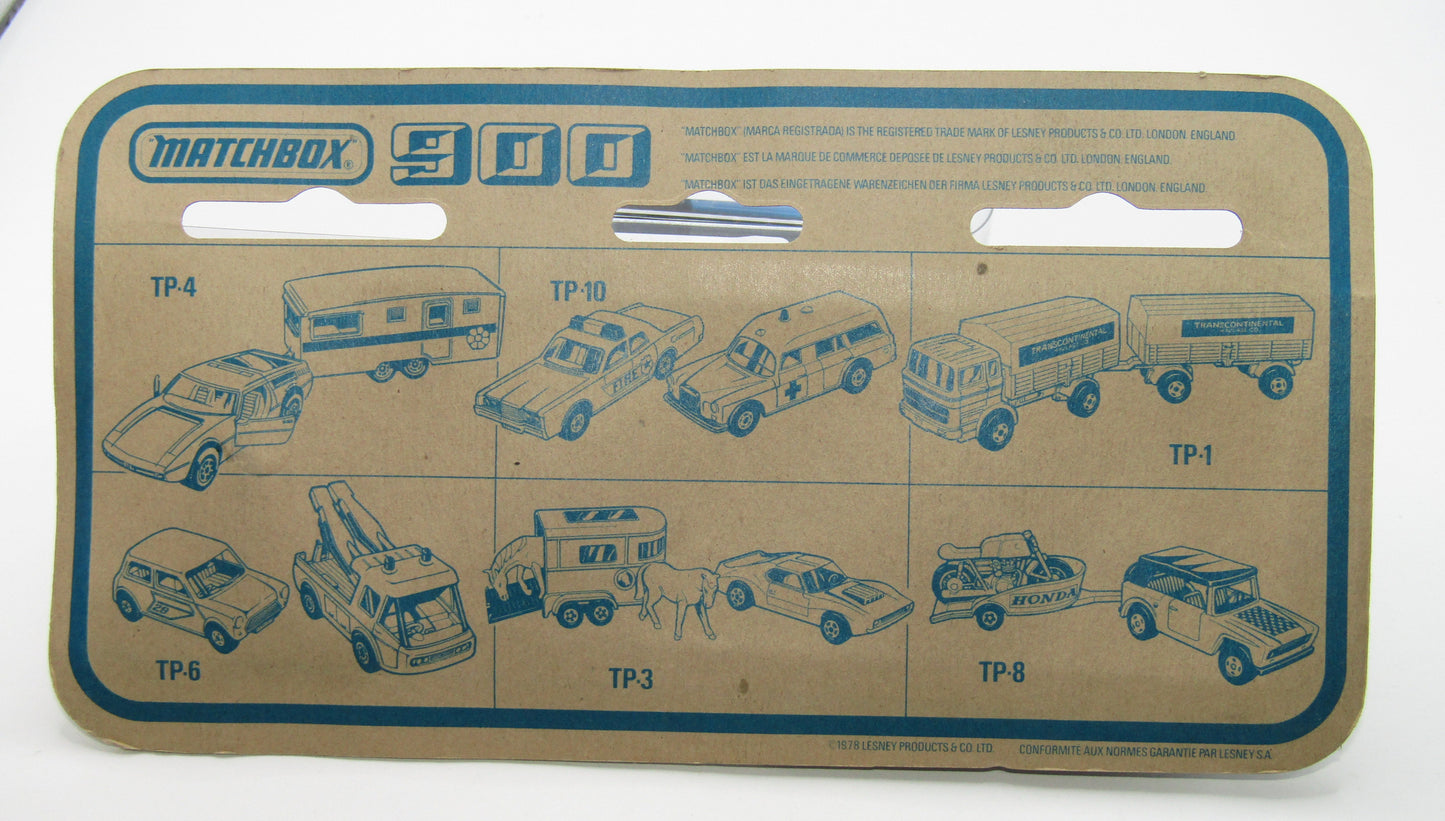 Matchbox Superfast Twin Pack TP-9 Field Car Metallic Red 44 Label & Team Matchbox
