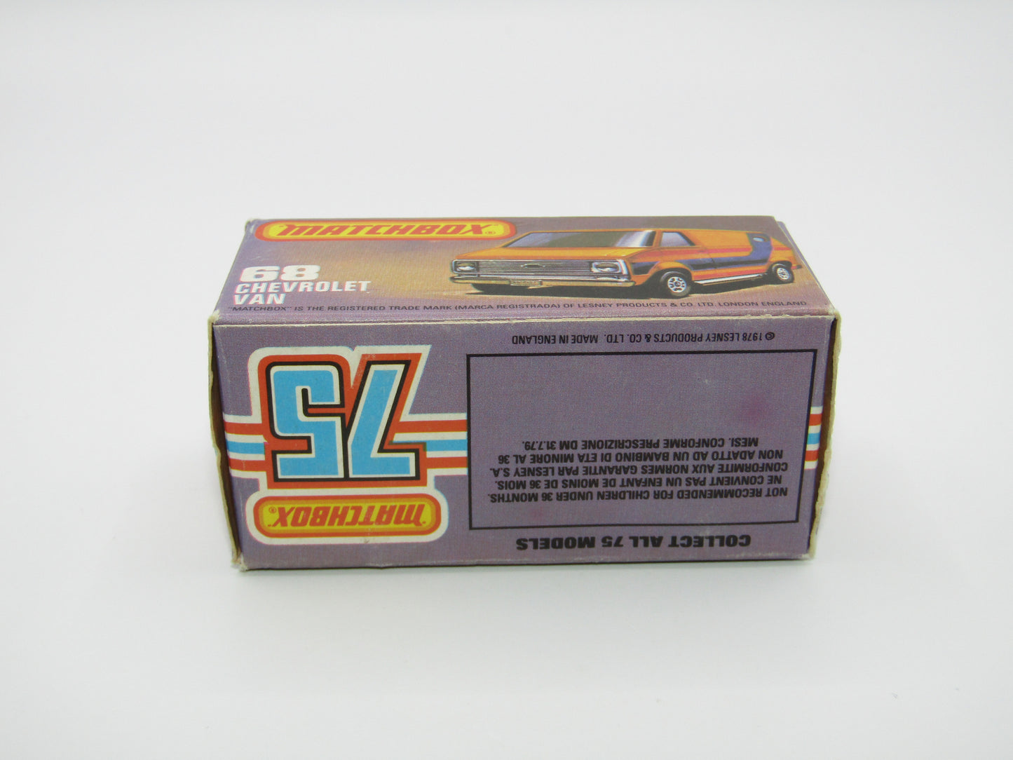 Matchbox Superfast 68C Chevy Van GREEN Windows