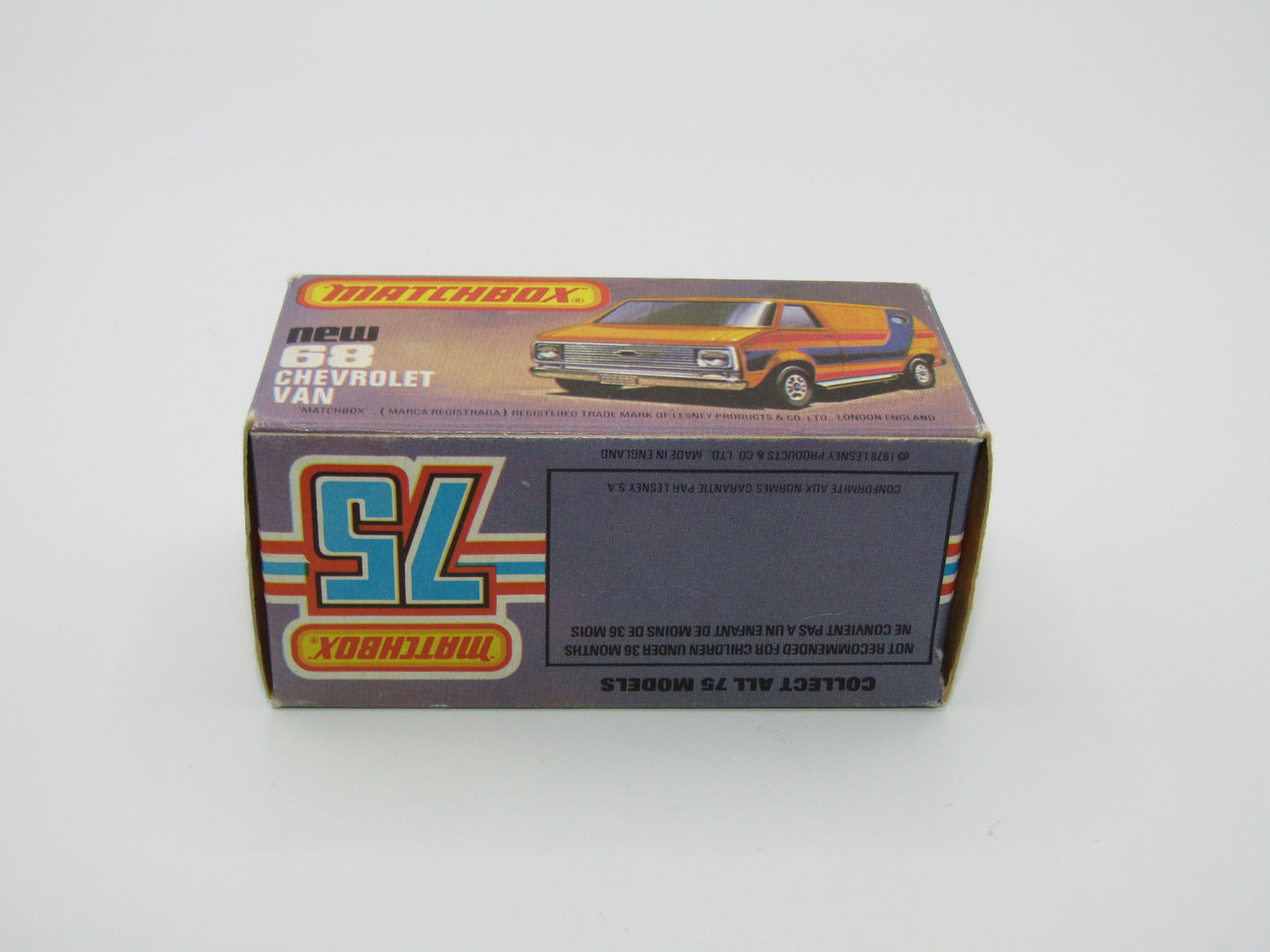 Matchbox Superfast 68C Chevy Van Green Yellow Tampo