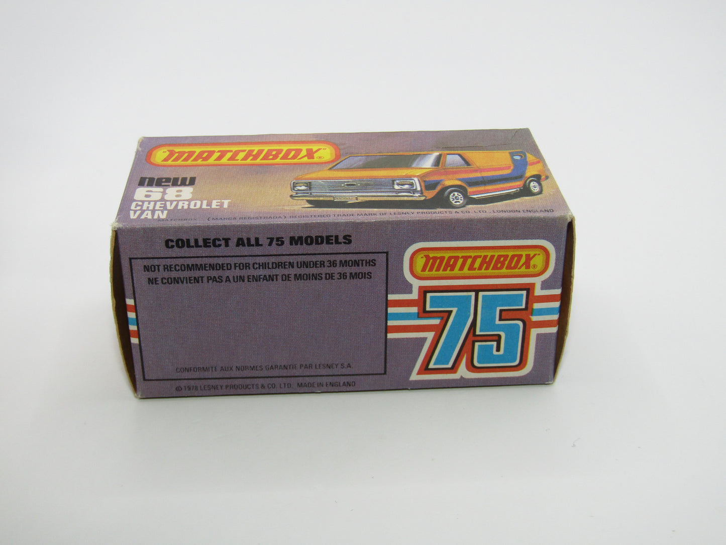Matchbox Superfast 68C Chevy Van USA 1 Tampo