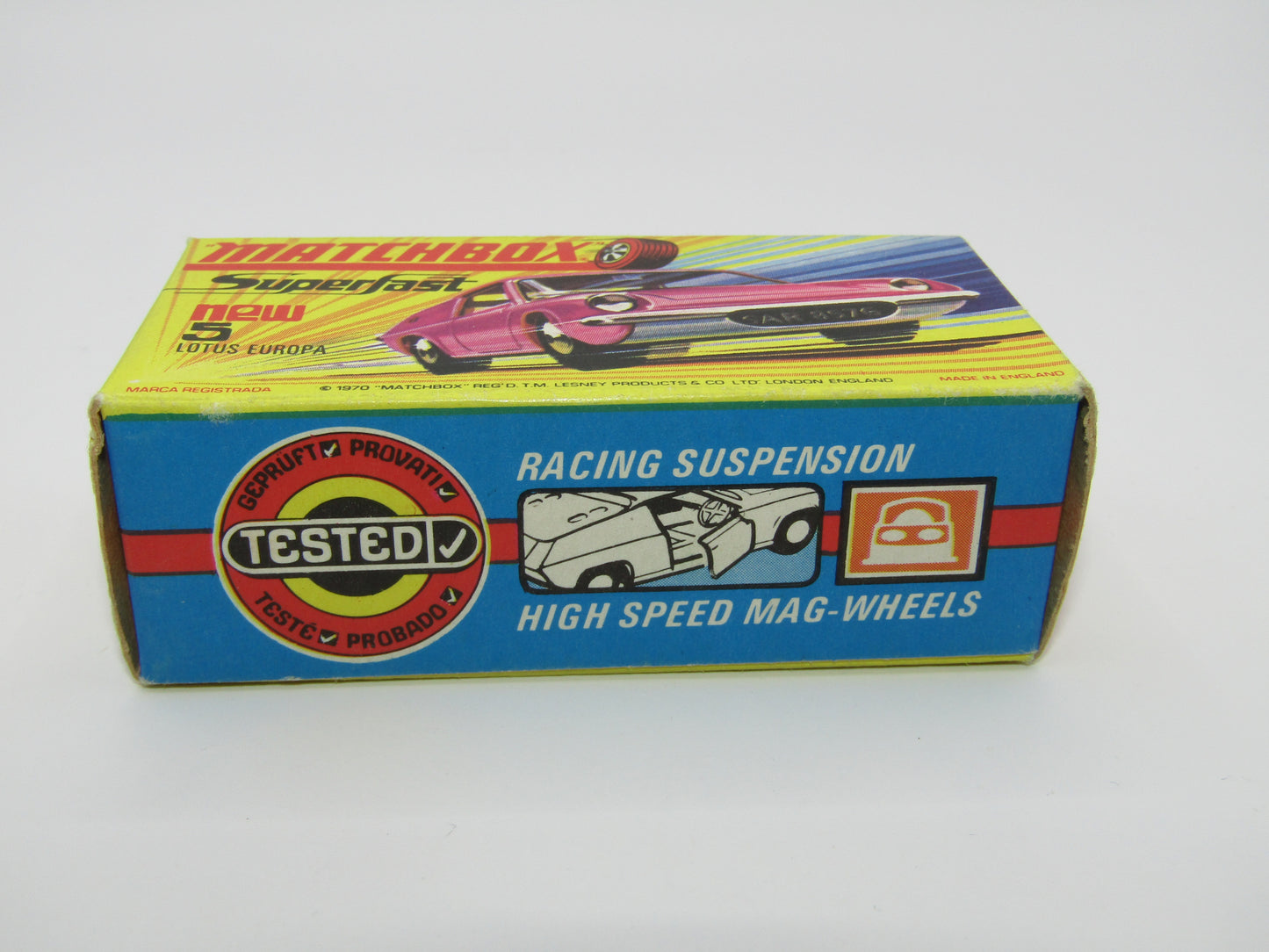 Matchbox Superfast 5A Lotus Europa Pink Part Customised HIGH ARCHES NARROW WHEELS