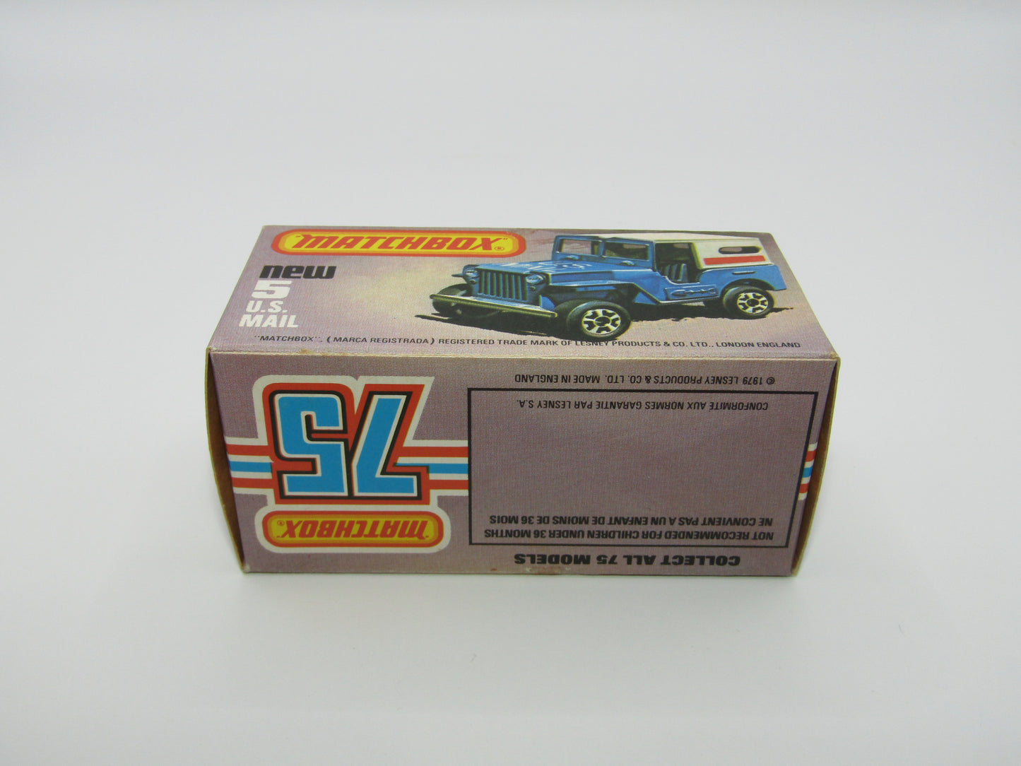 Matchbox Superfast 5C U.S Mail Truck Powder Blue Sleet N Snow Base