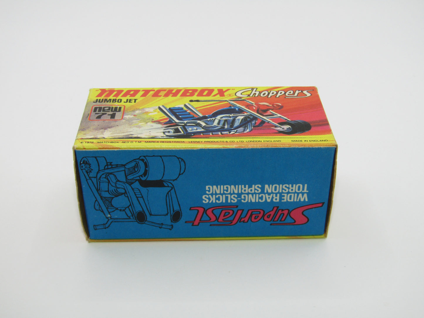 Matchbox Superfast 71B Jumbo Jet - Metallic Blue Body