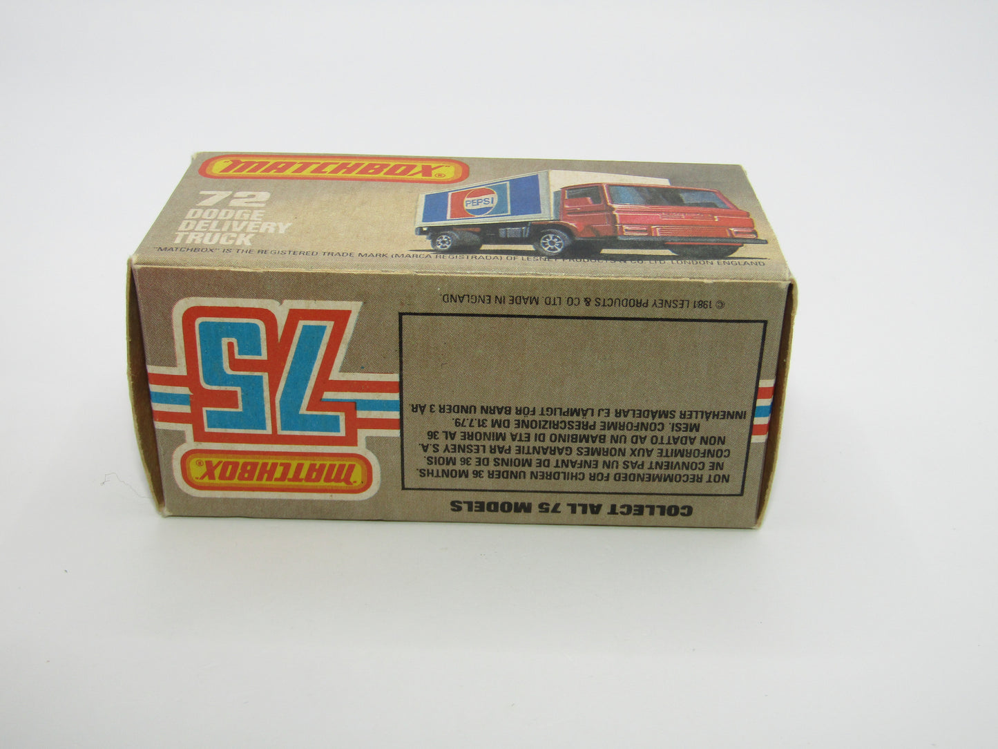 Matchbox Superfast 72E Dodge Delivery Truck Smiths Crisps Chrome Hubs