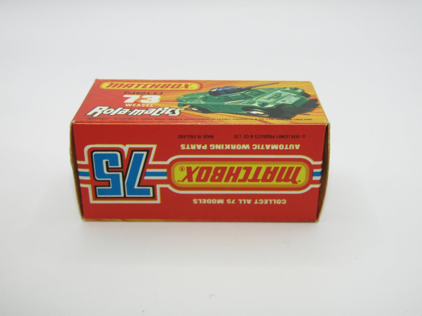 Matchbox Superfast 73B Weasel Light Metallic Green