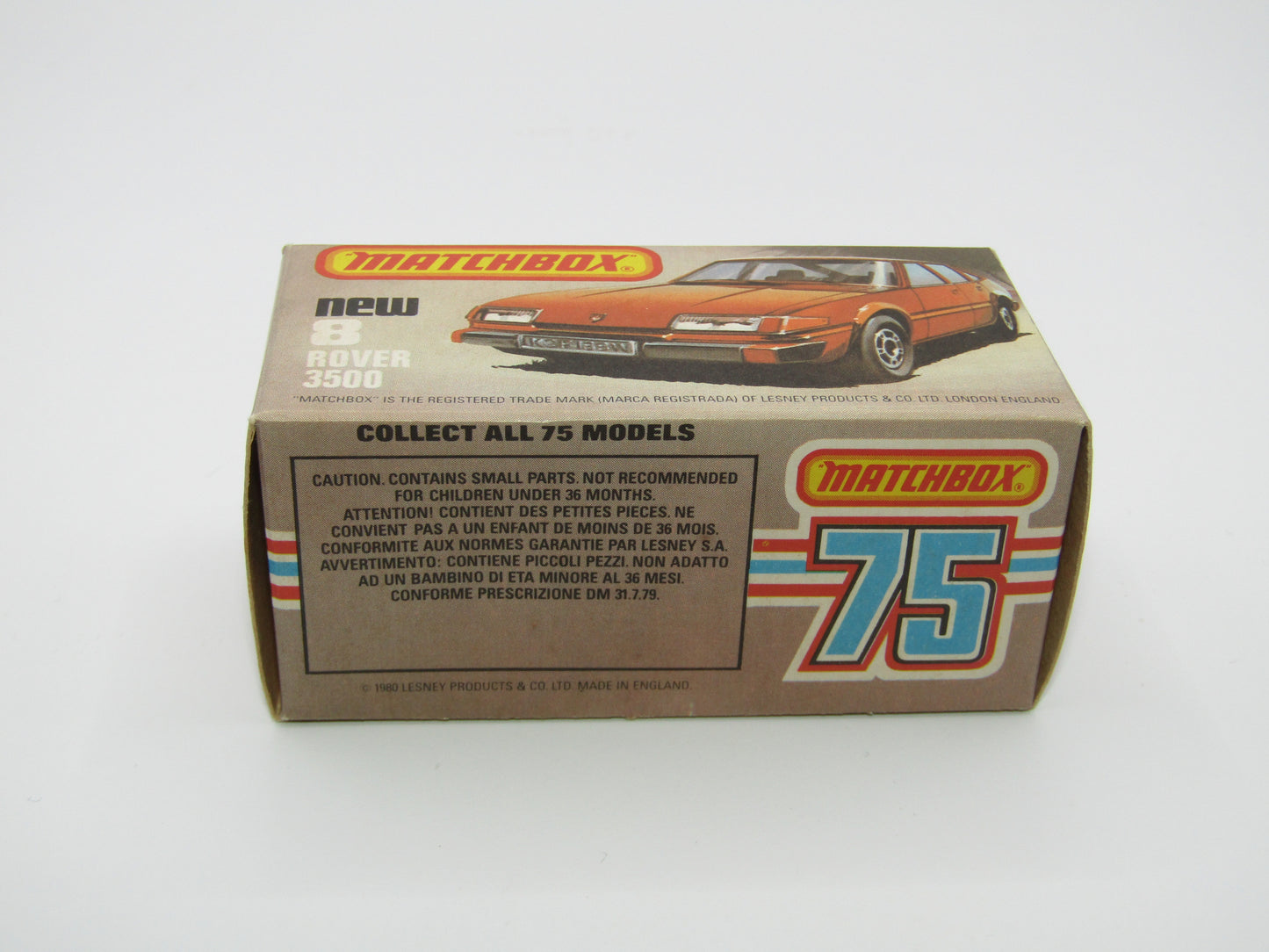 Matchbox Superfast 8D Rover 3500 Bronze, DARK TAN Interior, Dot Dash Wheels
