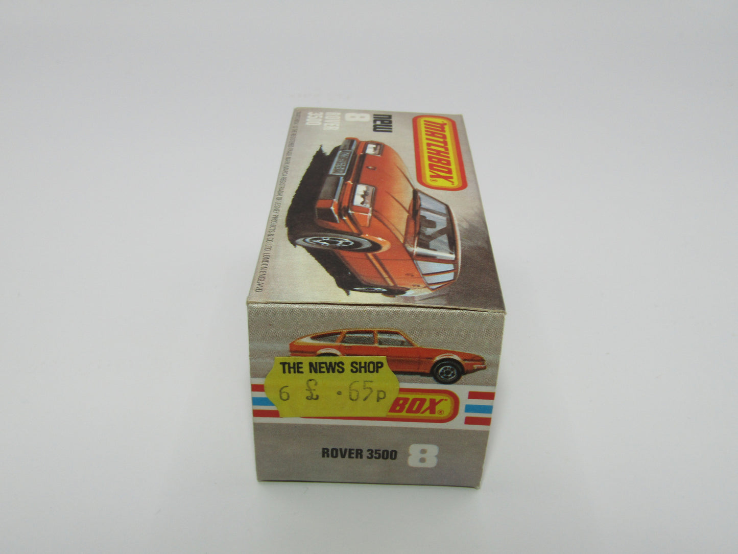 Matchbox Superfast 8F Rover 3500 Police Car DARK BROWN Base, Dot Dash Wheels