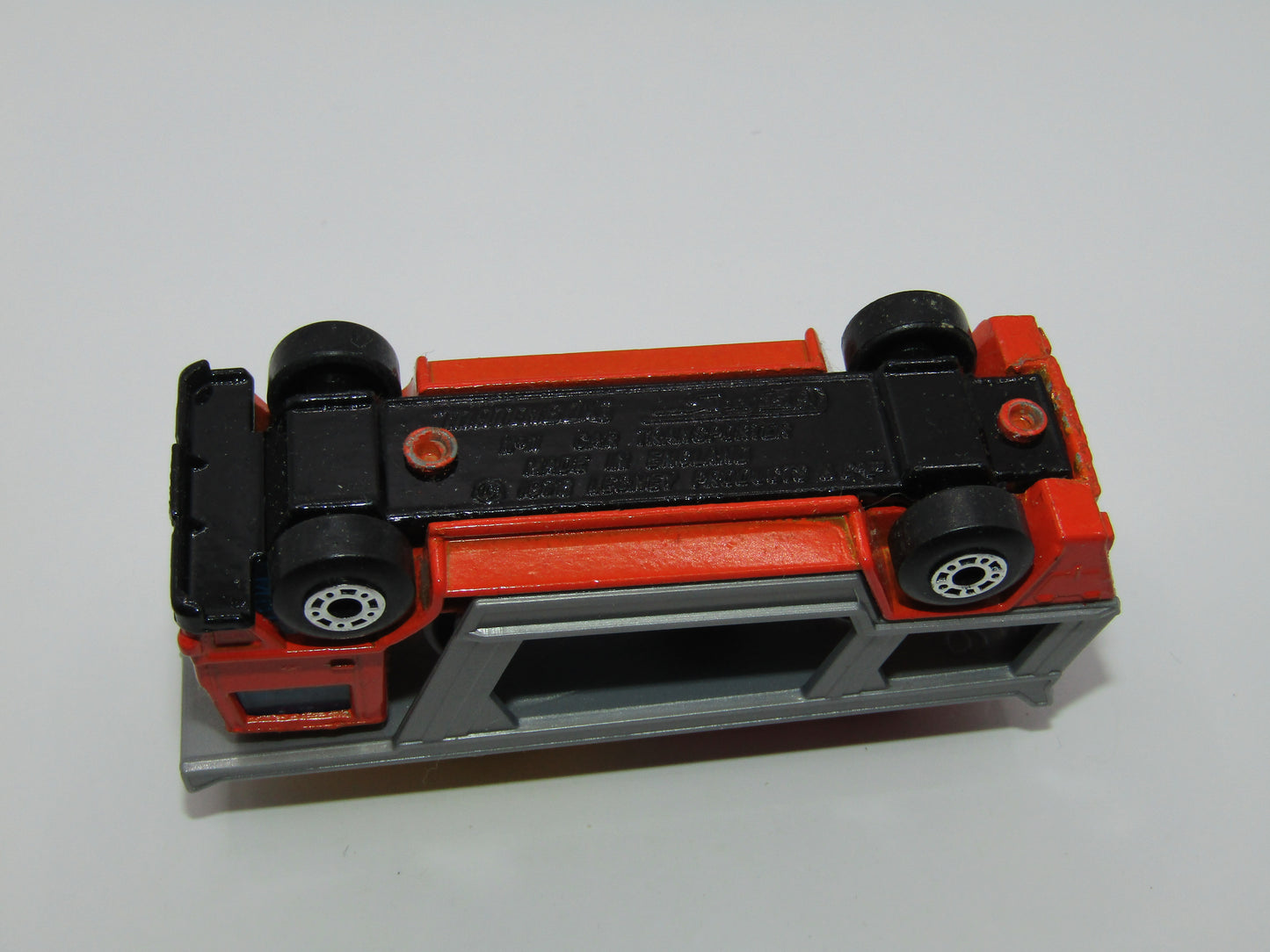 Matchbox Superfast 11C Car Transporter GREY Carrier Orange Body