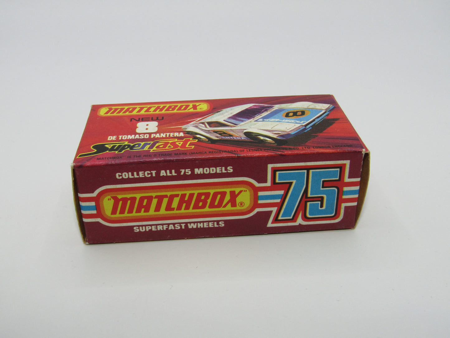 Matchbox Superfast 8C De Tomaso Pantera "CHECKERS" Label from 18A Field Car