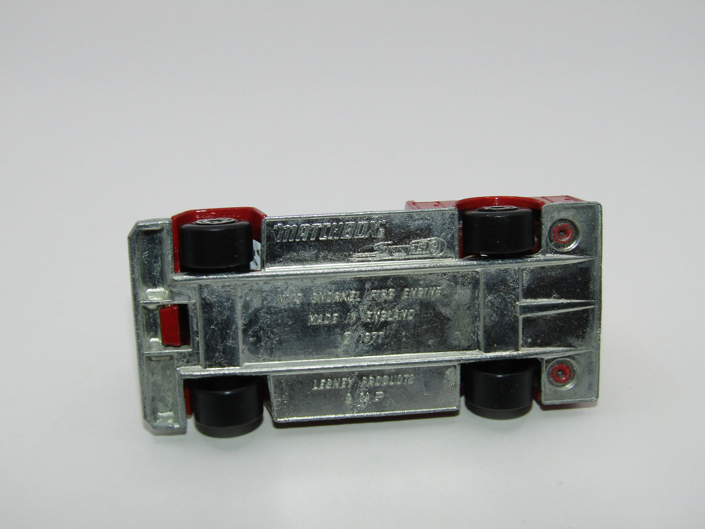 Matchbox Superfast 13C Snorkel Fire Engine Dark Red LIGHT BLUE windows