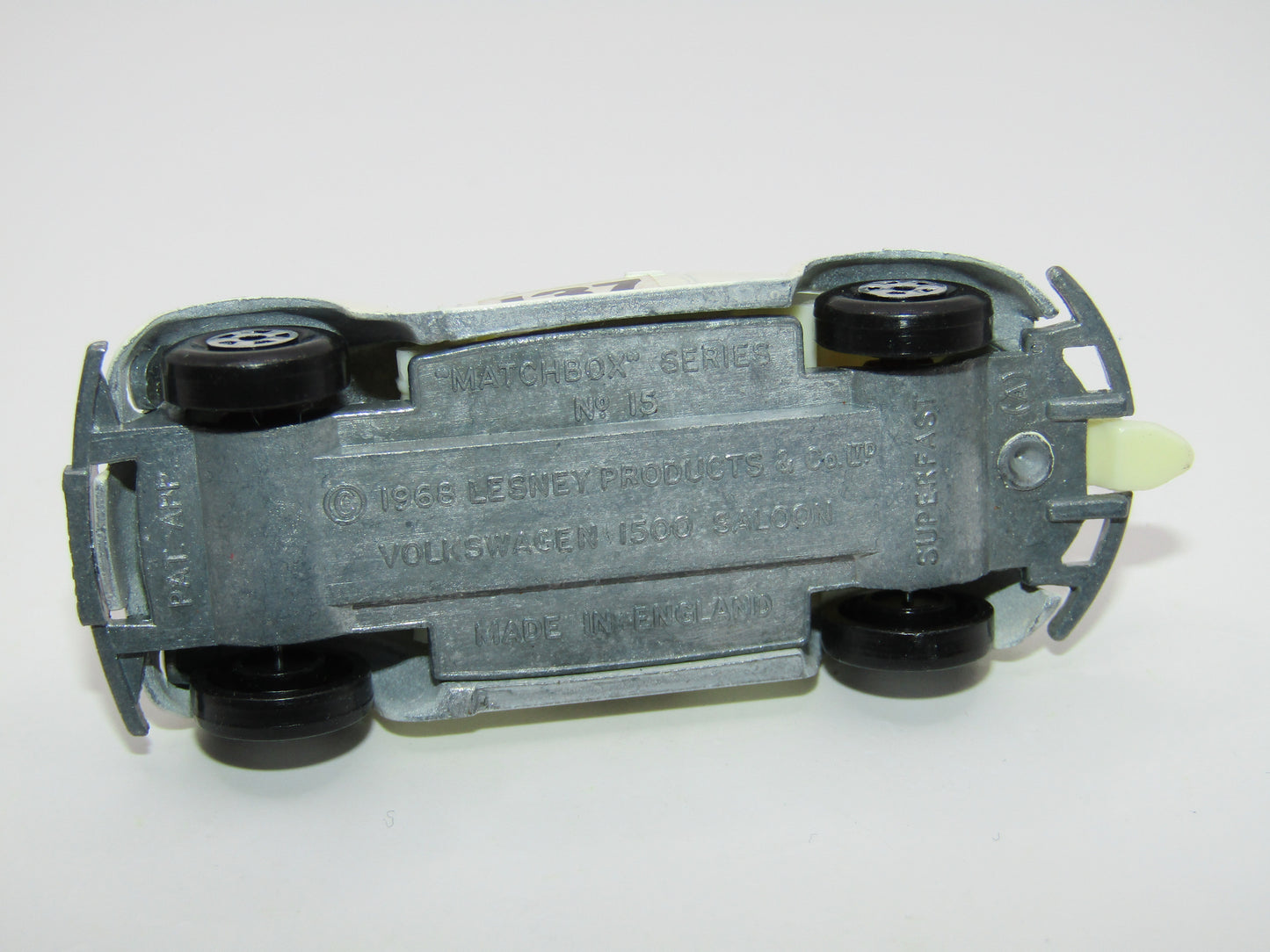 Matchbox Superfast 15A Volkswagen 1500 Saloon Front Sun Casting