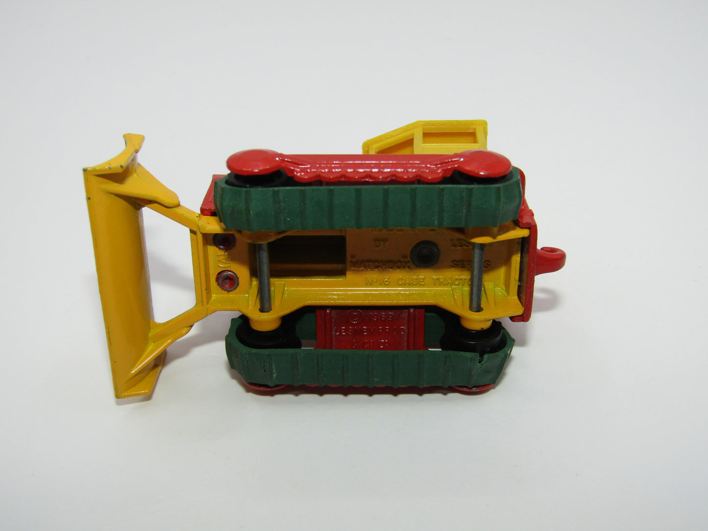 Matchbox Superfast 16A Case Tractor DULL Red Yellow Blade