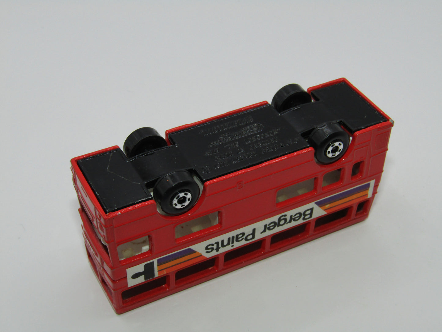 Matchbox Superfast 17C London Bus Berger Paints 5 Spoke Wheels (B)