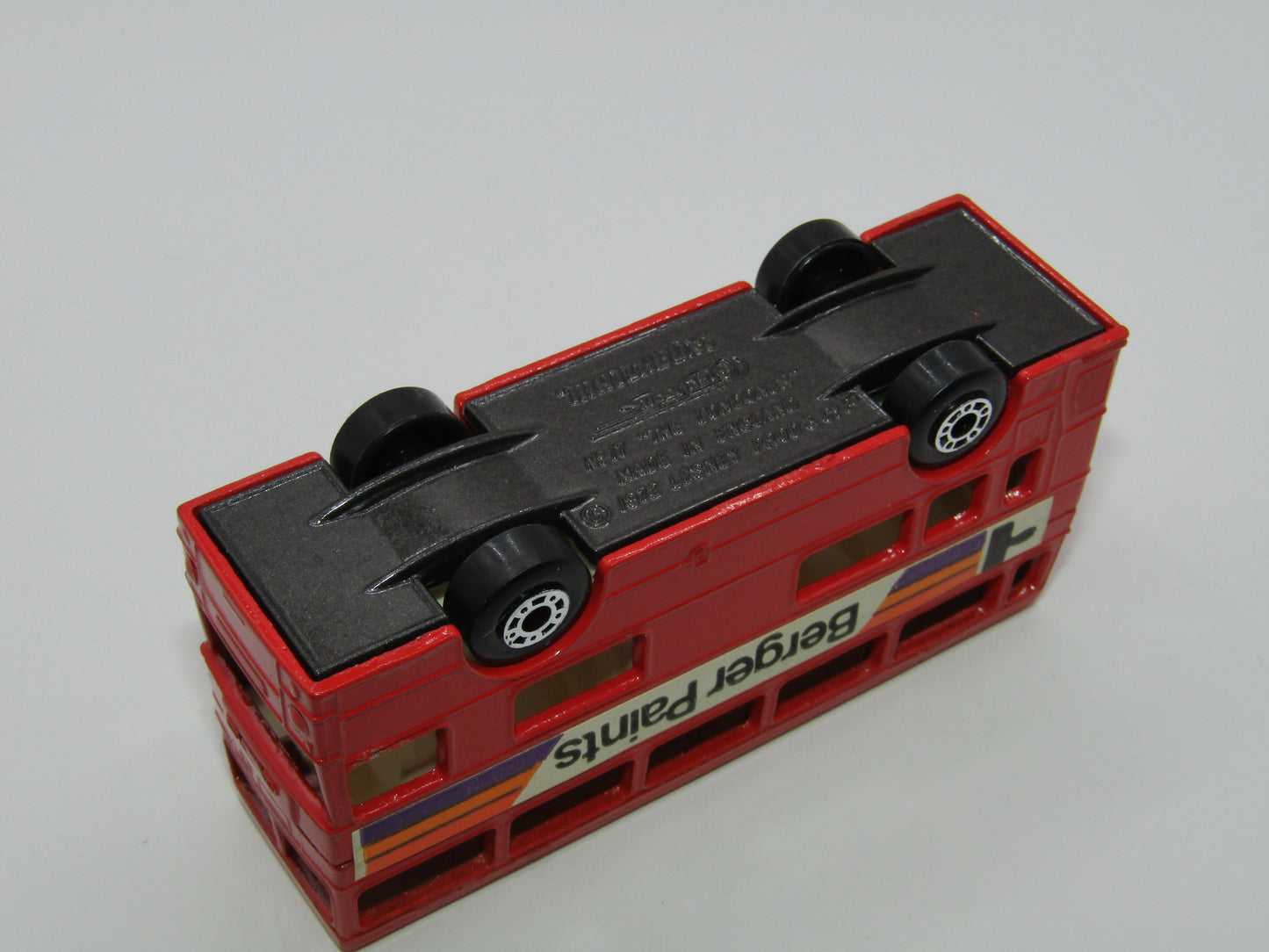 Matchbox Superfast 17C London Bus Berger Paints Dot Dash Wheels (A)