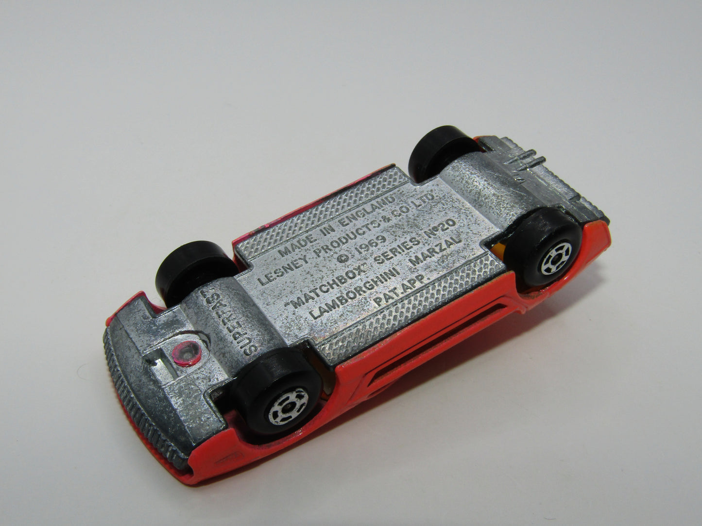 Matchbox Superfast 20A Lamborghini Marzal ORANGE Salmon Pink Wide Wheels