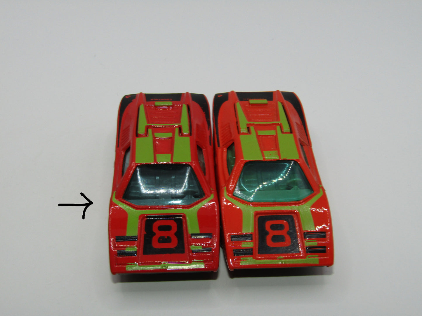 Matchbox Superfast 27B Lamborghini Countach RED - DARK GREY Interior