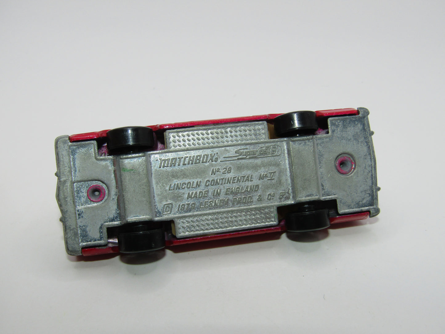 Matchbox Superfast 28C Lincoln Continental Light Pinkish Red