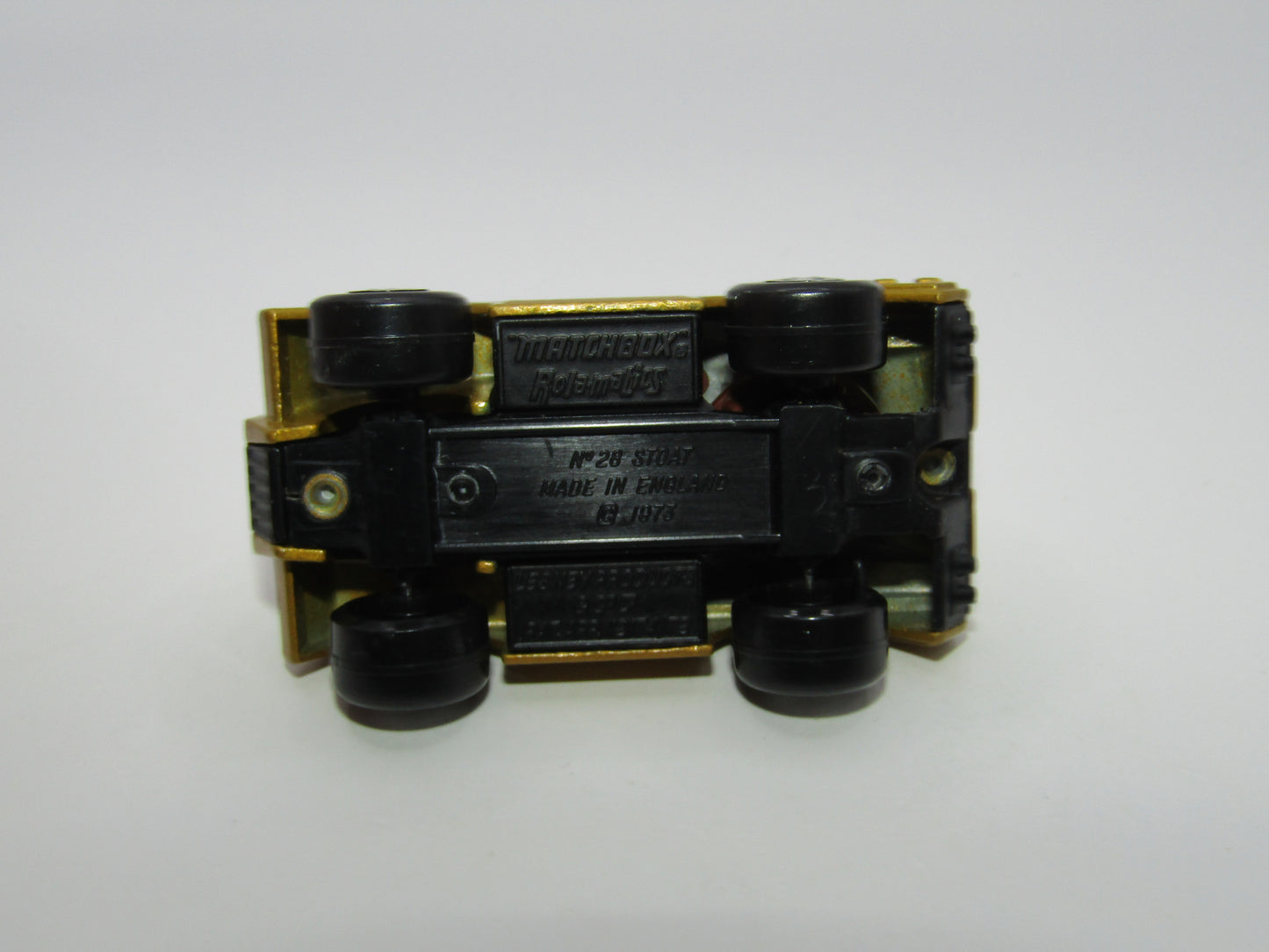 Matchbox Superfast 28B Stoat DARKER Gold, Black Base