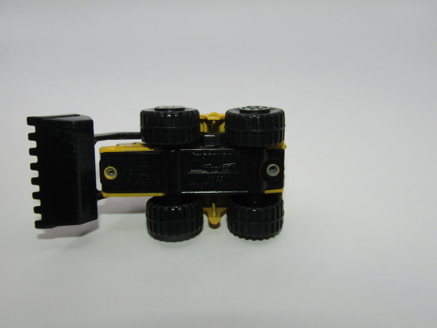 Matchbox Superfast 29C Tractor Shovel Yellow Caterpillar Tampo Black Base