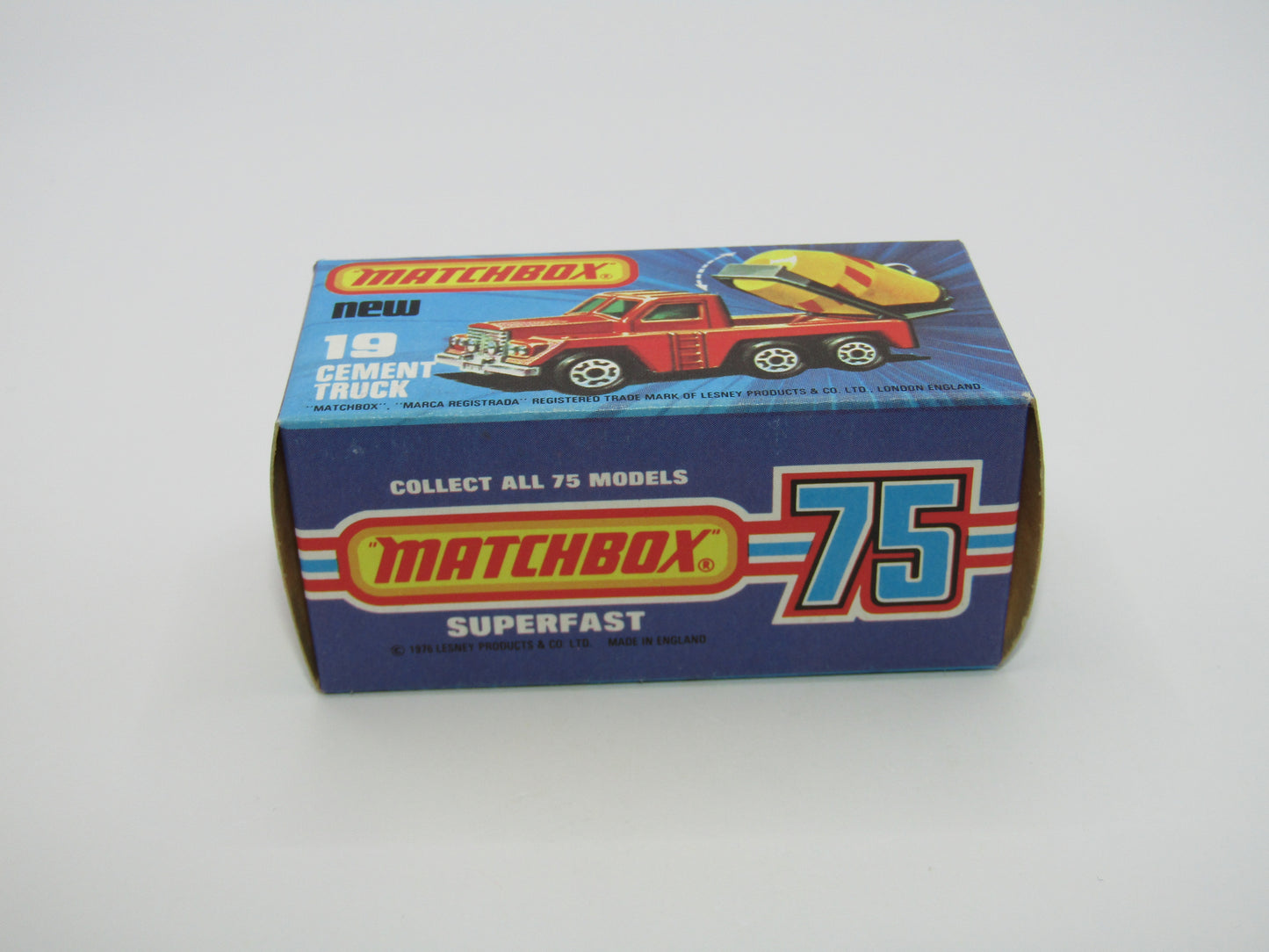 Matchbox Superfast No 19C Cement Truck - REVERSED Barrel Stripe