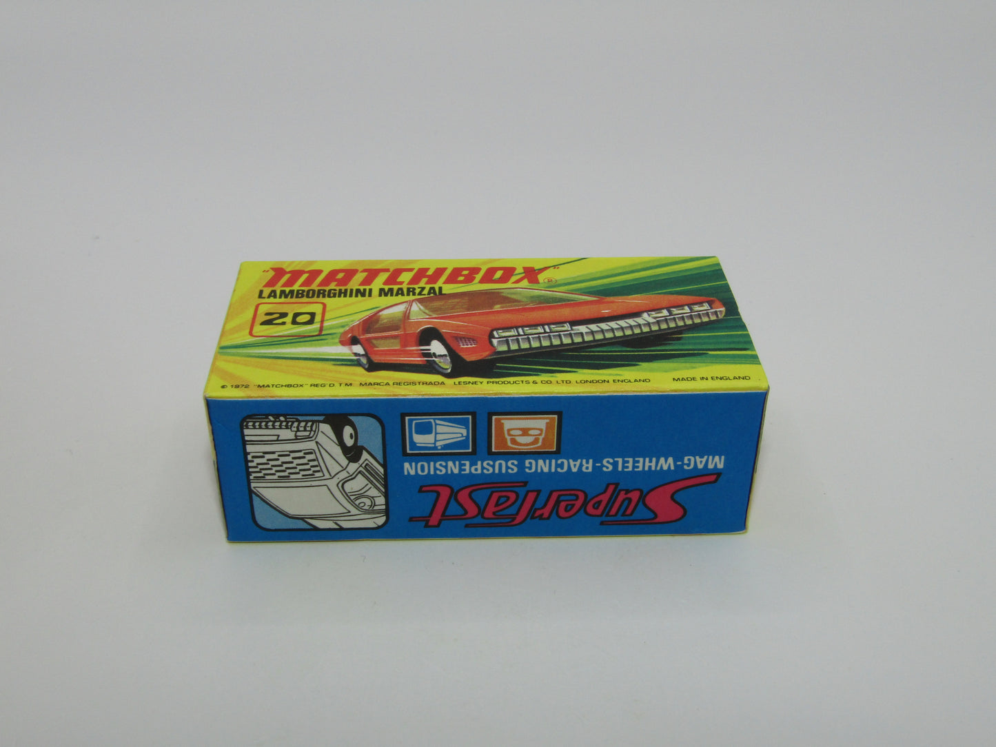 Matchbox Superfast No 20A Lamborghini Marzal Salmon Racing Special Labels