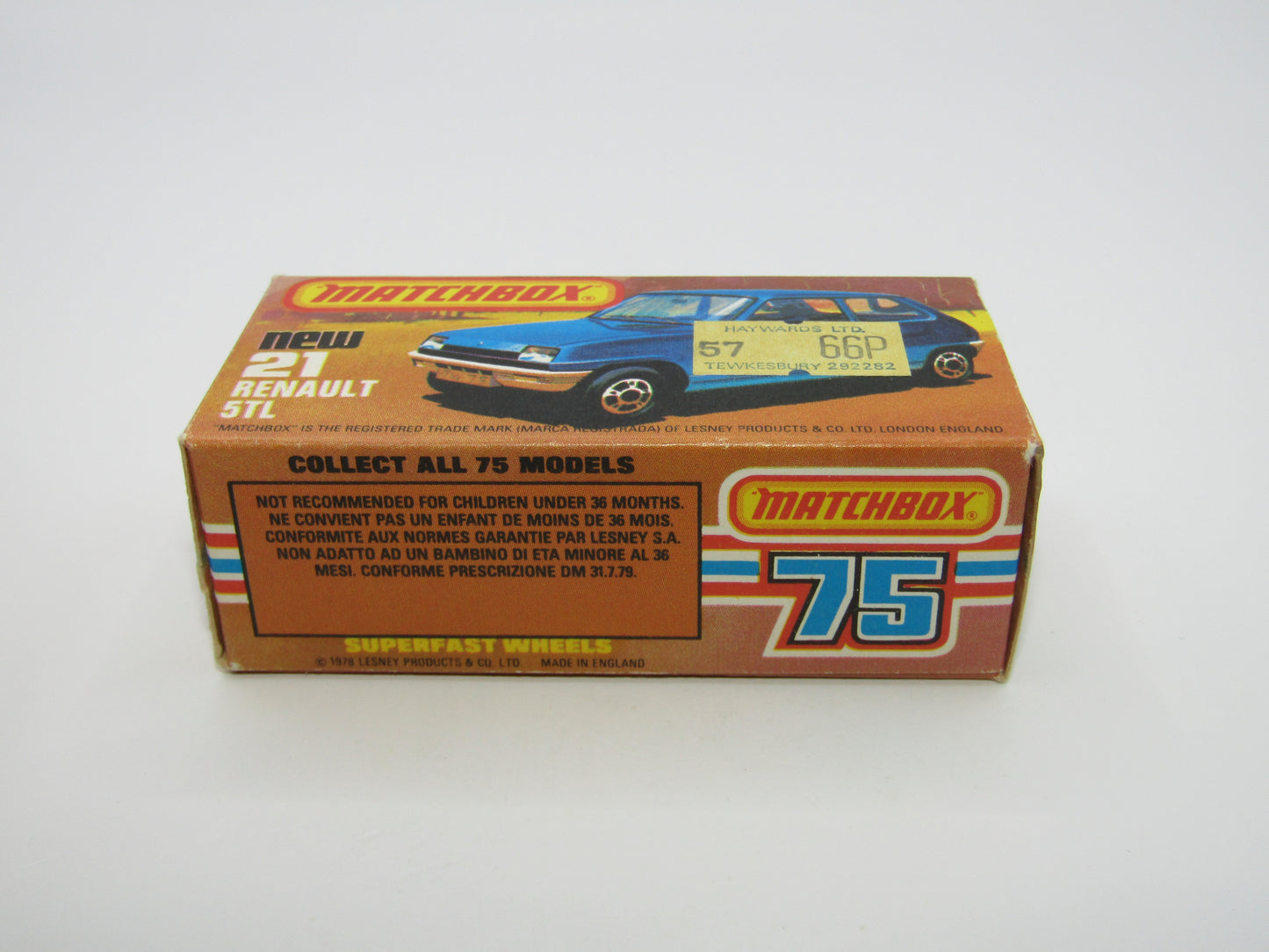 Matchbox Superfast No 21C Renault 5TL ROLOIL WHITE Interior Rallye Le Car
