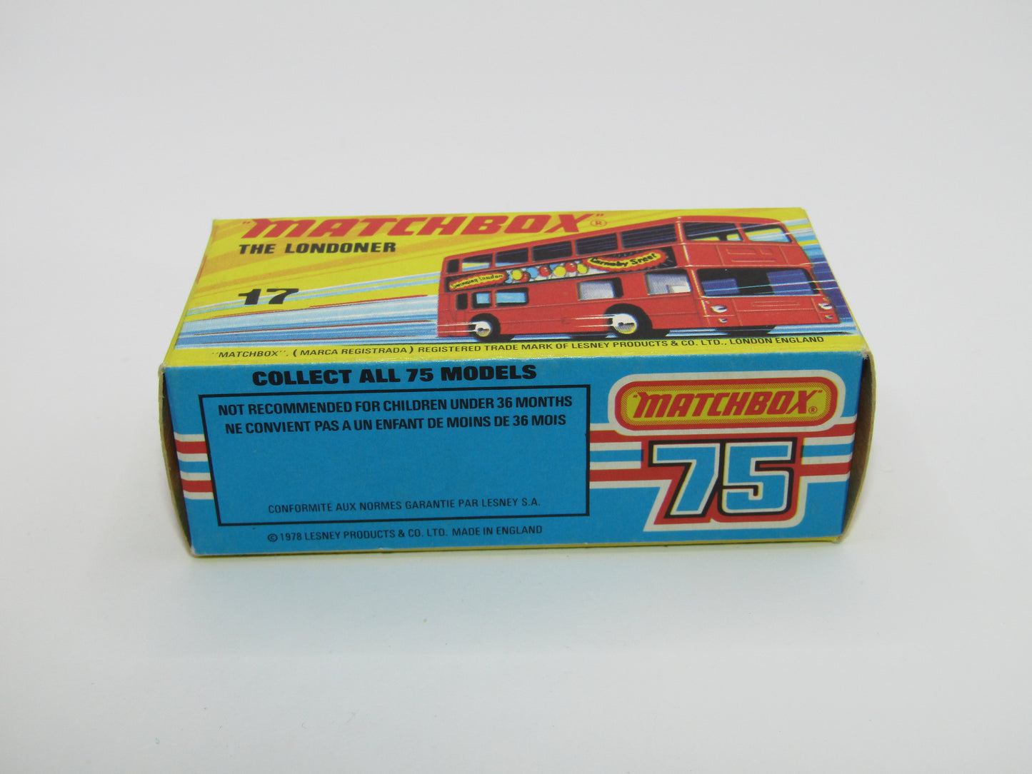 Matchbox Superfast No 17B The Londoner COFFEE AND CREAM BERGER PAINTS Gloss Black Base