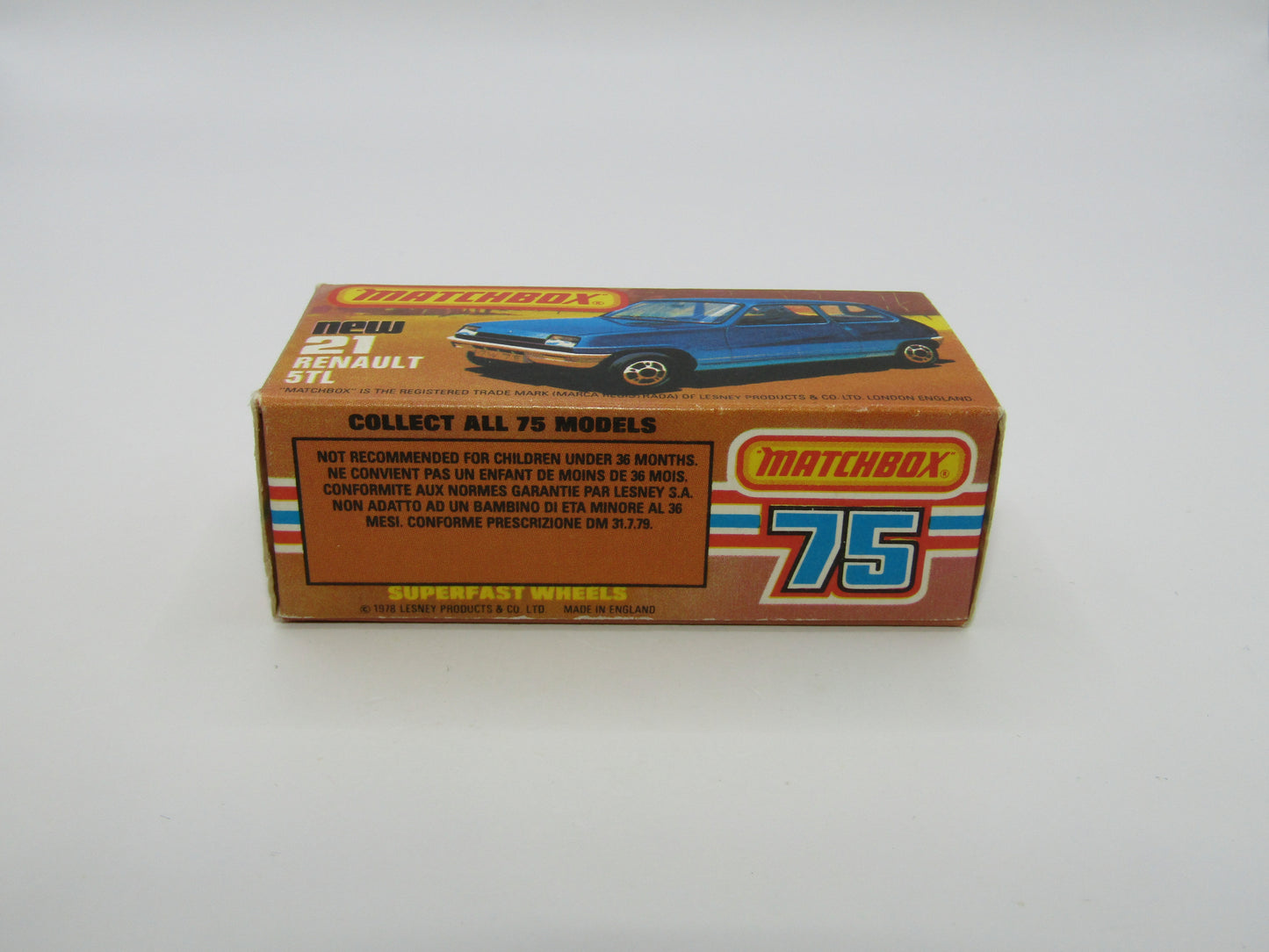 Matchbox Superfast No 21C Renault 5TL KONI WHITE Interior Rallye Le Car