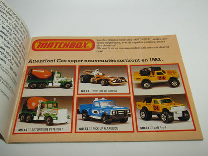 Matchbox Superfast 1982/83 Catalogue FRENCH Edition - No Graffiti Mint RARE