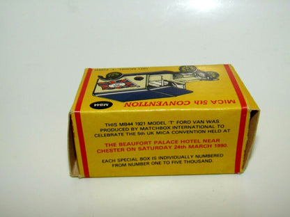 Matchbox Superfast No 44 Model T Ford Mica 5th Convention MIB RARE